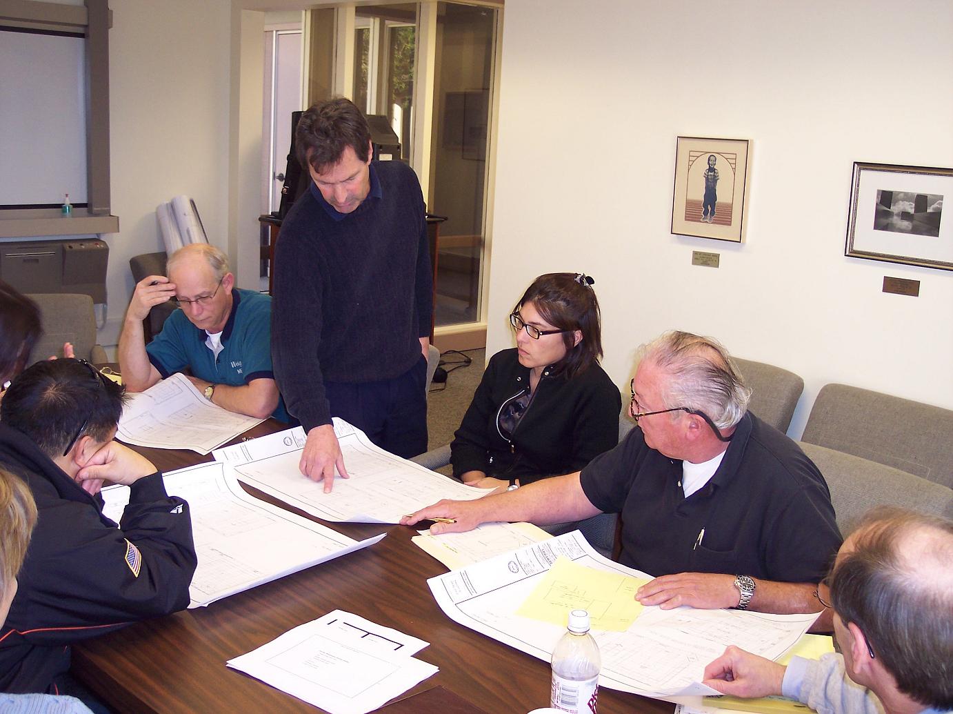 Sue designing the Freestyle Film room in 2005
