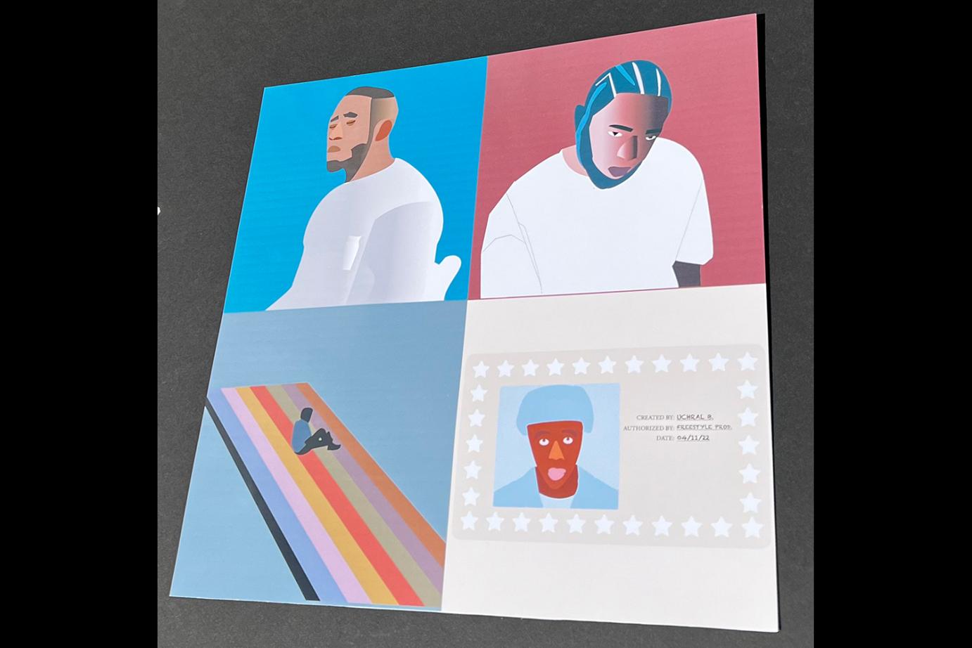 Uch’s Rework for Various Album Covers: Analog Illustration by Uch Bayarnyam