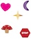Night Walk Stickers: A2 Digital Illustration by Julia Kipnis