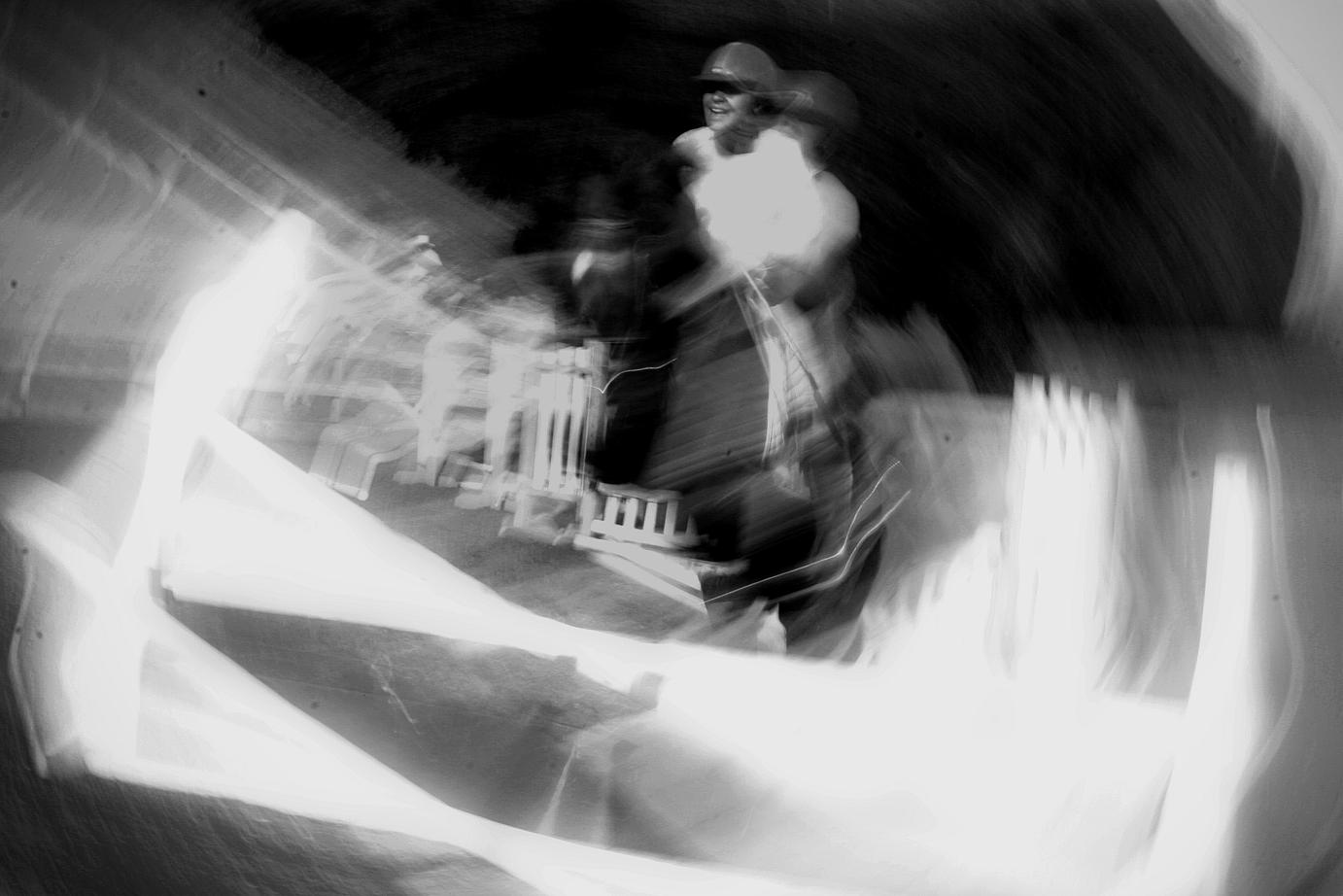 rider blurrred