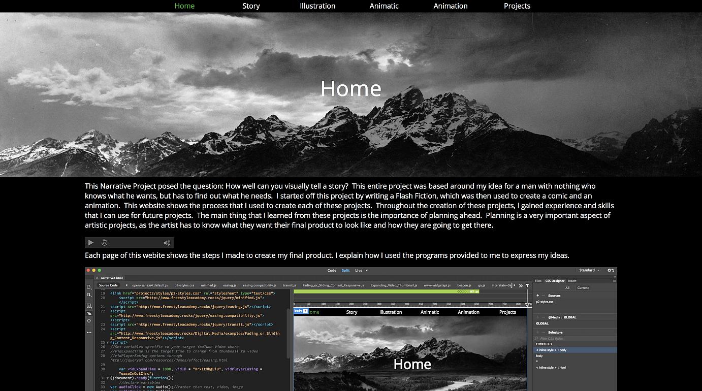 Narrative website thumbnail